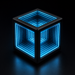 Cube décoratif lumineux CyberCube RGB - Gécoration gaming bureau