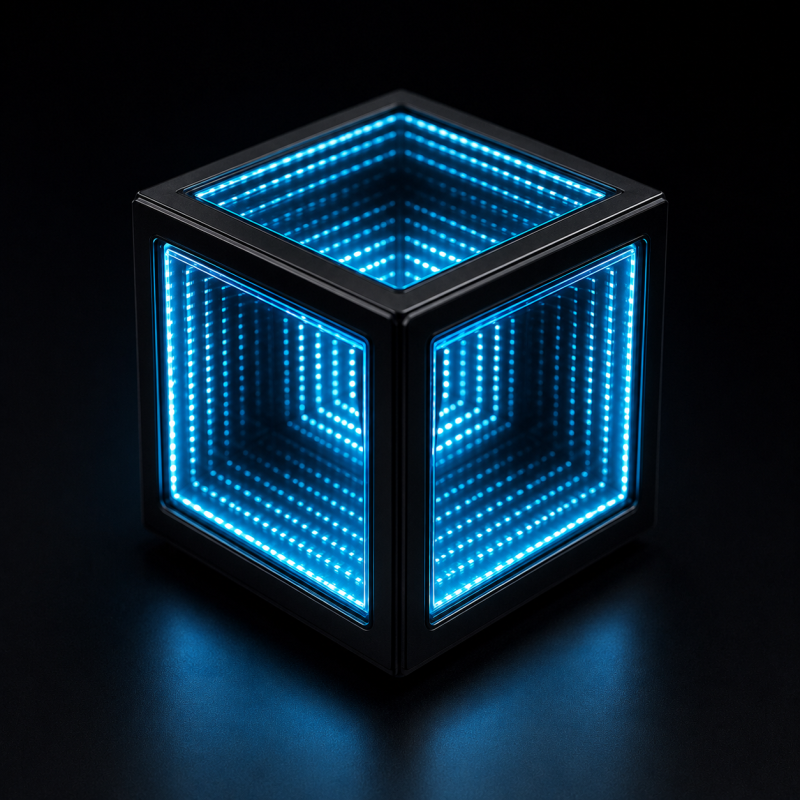 Cube décoratif lumineux CyberCube RGB - Gécoration gaming bureau