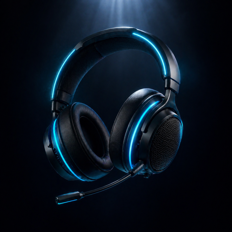 Casque Gaming Sans Fil PulseWave X1 - Son 7.1 et 30h d'autonomie / CyberPulse