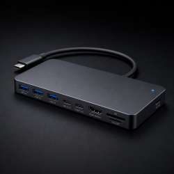 Hub USB-C 10 ports SignalHub Pro avec HDMI 4K et power delivery 100W