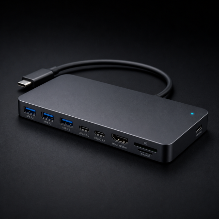 Hub USB-C 10 ports SignalHub Pro avec HDMI 4K et power delivery 100W
