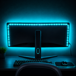 Bandeau LED Intelligent AmbientBar 2M Éclairage gaming setup CyberPulse