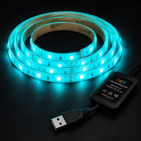 Bandeau LED Intelligent AmbientBar 2M Éclairage gaming setup CyberPulse